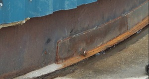 Example of a tank repair without necessary replacement of the lower ring